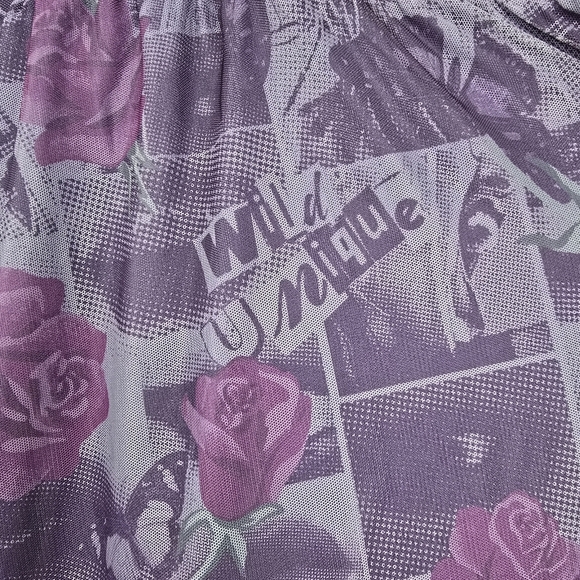 TORRID‎ Betsey Johnson Mesh Flare Pull-On Pants Purple Women Plus Size 5X - Picture 9 of 15